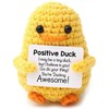 Gestrickter Positiver Freund Ente 8 cm