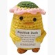 Gestrickter Positiver Freund Ente 8 cm