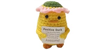 Gestrickter Positiver Freund Ente 8 cm
