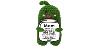 Gestrickter Positiver Freund Essiggurke 10.5 cm