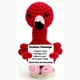 Gestrickter Positiver Freund Flamingo 11.5 cm