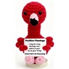 Gestrickter Positiver Freund Flamingo 11.5 cm