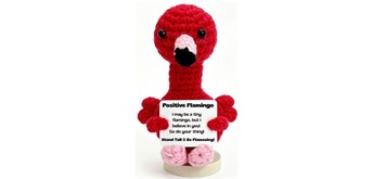 Gestrickter Positiver Freund Flamingo 11.5 cm