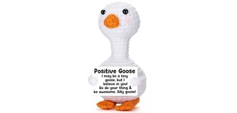 Gestrickter Positiver Freund Gans 11 cm