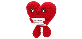 Gestrickter Positiver Freund Herz 8 cm