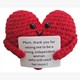 Gestrickter Positiver Freund Herz Danke Mama