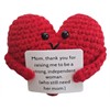 Gestrickter Positiver Freund Herz Danke Mama