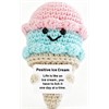 Gestrickter Positiver Freund Icecream 10.5 cm