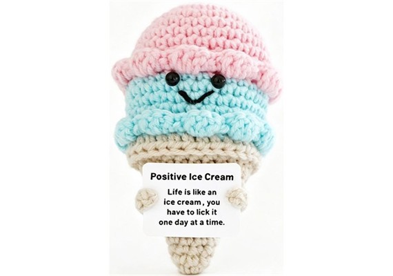 Gestrickter Positiver Freund Icecream 10.5 cm