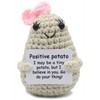 Gestrickter Positiver Freund Kartoffel 8 cm