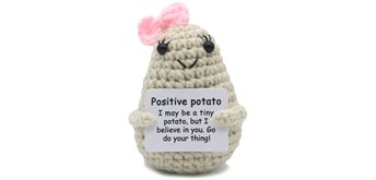Gestrickter Positiver Freund Kartoffel 8 cm