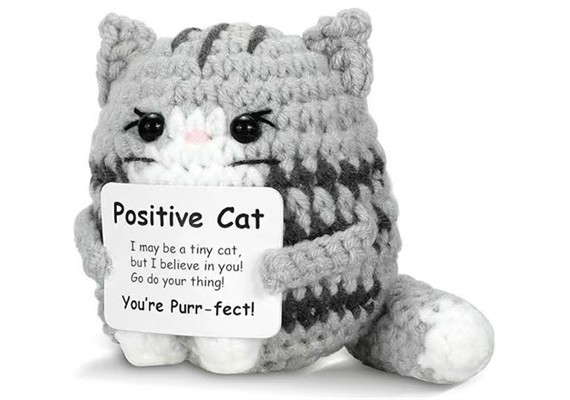 Gestrickter Positiver Freund Katze 8.5 cm