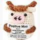 Gestrickter Positiver Freund Kuh 9 cm