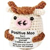 Gestrickter Positiver Freund Kuh 9 cm