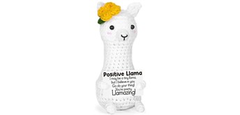 Gestrickter Positiver Freund Lama 12 cm