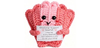 Gestrickter Positiver Freund Muschel 9 cm