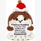 Gestrickter Positiver Freund Pudding 8 cm