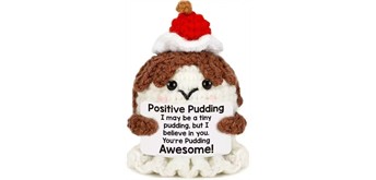 Gestrickter Positiver Freund Pudding 8 cm