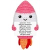 Gestrickter Positiver Freund Rakete 12 cm