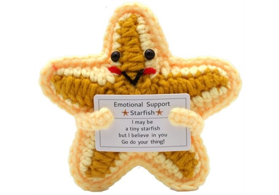 Gestrickter Positiver Freund Seestern 10.5 cm