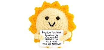 Gestrickter Positiver Freund Sonnenschein 8.5 cm