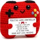 Gestrickter Positiver Freund Spielkonsole