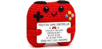 Gestrickter Positiver Freund Spielkonsole