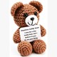 Gestrickter Positiver Freund Teddybär 13 cm