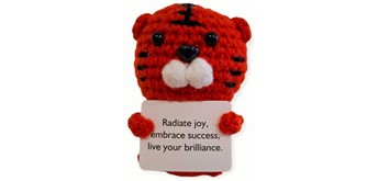 Gestrickter Positiver Freund Tiger 9 cm