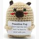 Gestrickter Positiver Mops 7.5 cm