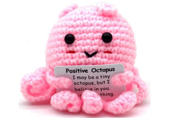 Gestrickter Positiver Oktopus 8.5 cm