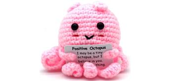 Gestrickter Positiver Oktopus 8.5 cm