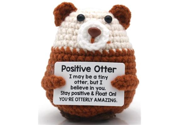Gestrickter Positiver Otter 8 cm