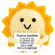 Gestrickter Positiver Sonnenschein 8.5 cm