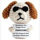 Gestrickter Psoitiver Freund Hund 10 cm