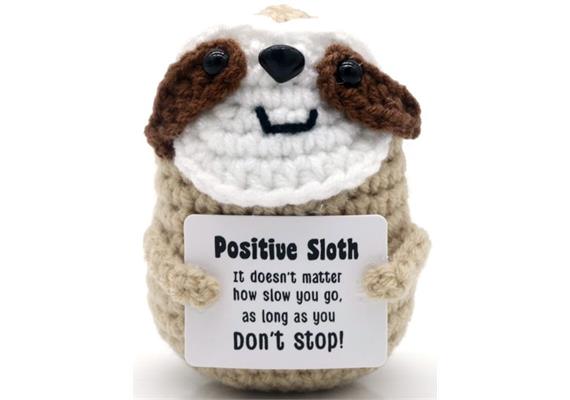 Gestricktes Positives Faultier 8 cm