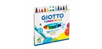 Giotto Filzstifte Turbo Maxi 5mm 12 Stück Kartonetui