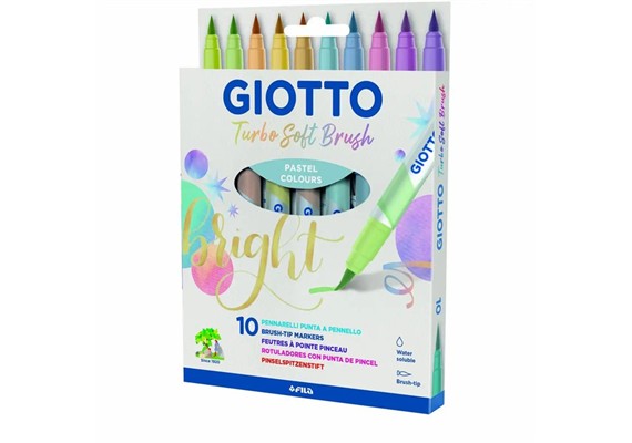 Giotto Pinselstifte Turbo Soft Brush 10 Stück Kartonetui