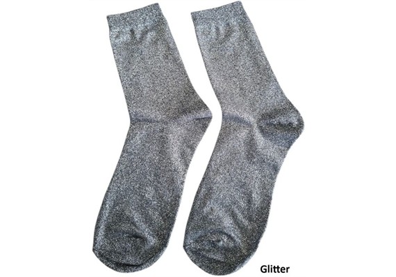 Glitzersocken 2512-200-1 Grösse 38 - 45 Dunkelgrau
