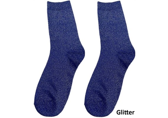 Glitzersocken 2512-200-10 Grösse 38 - 45 Blau