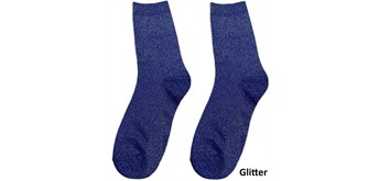 Glitzersocken 2512-200-10 Grösse 38 - 45 Blau