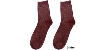 Glitzersocken 2512-200-11 Grösse 38 - 45 Rot