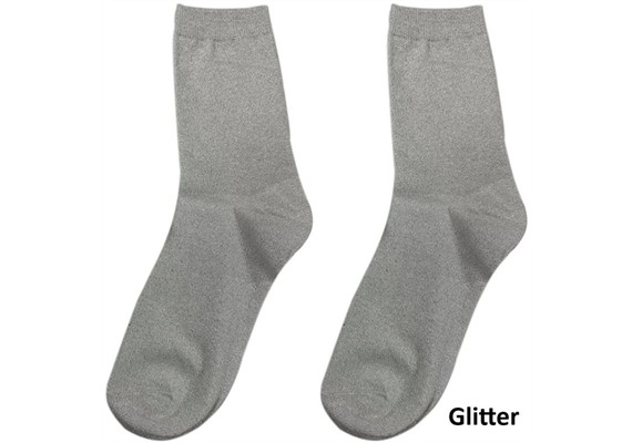 Glitzersocken 2512-200-12 Grösse 38 - 45 Silber