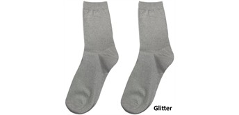 Glitzersocken 2512-200-12 Grösse 38 - 45 Silber