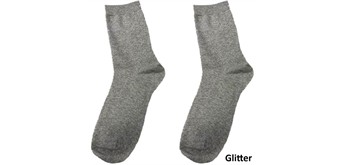 Glitzersocken 2512-200-2 Grösse 38 - 45 Hellgrau