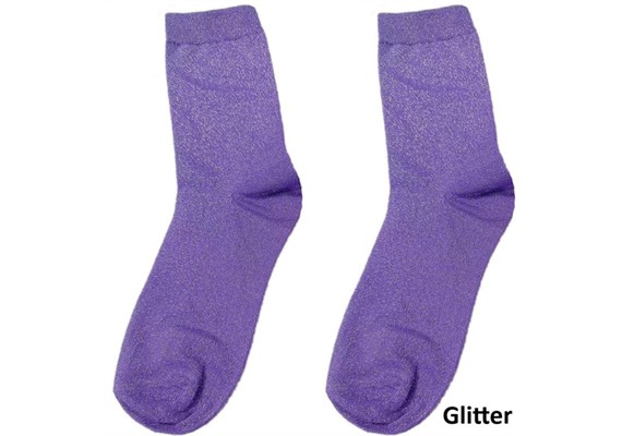 Glitzersocken 2512-200-4 Grösse 38 - 45 Lila