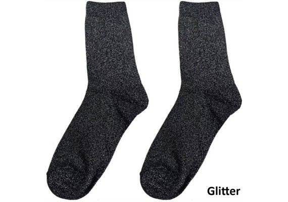 Glitzersocken 2512-200-8 Grösse 38 - 45 Schwarz