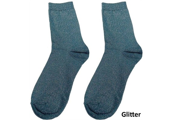 Glitzersocken 2512-200-9 Grösse 38 - 45 Blau