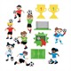 Glorex 2247 715 Moosgummi Sticker Fussball 29 St.