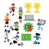 Glorex 2247 715 Moosgummi Sticker Fussball 29 St.